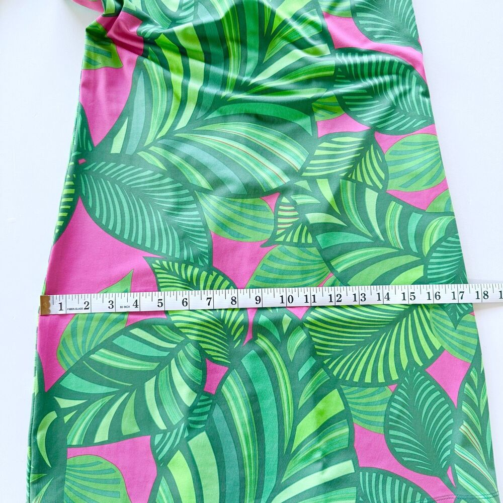 NEW Flora Bea Morgan Long Sleeve Shift Dress in Farm Valley Pink Tropical Size S - Picture 11 of 13